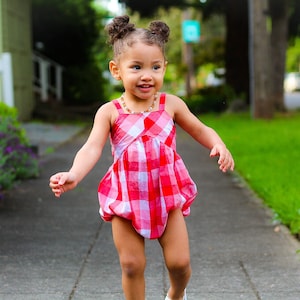 Sheridan Baby Romper PDF Sewing Pattern, including sizes Newborn - 4 years, Baby Romper Pattern