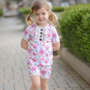 Lassen Pajama Set & Nightgown PDF Sewing pattern, including sizes 12 months - 14 years, Unisex Pajama Pattern, Nightgown Pattern