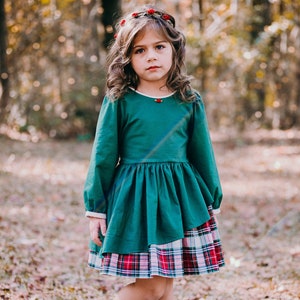 Lienz Dress PDF Sewing Pattern, including the sizes 12 months 14 years, Girls Dress Pattern, Short Sleeve, Long Sleeve, Special Occasion image 3