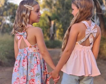 Eden Dress PDF Sewing Pattern, including sizes 12 months - 14 years, Girls Pattern