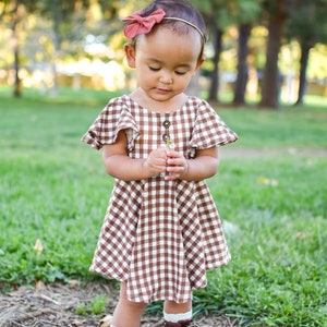 Tofino Baby Dress PDF Sewing Pattern, including sizes Newborn - 4 years, Baby Dress, Baby Knit Dress Pattern