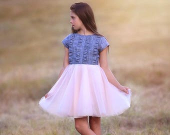 Arendelle Dress PDF Sewing Pattern, including sizes 12 months - 14 years, Girls Dress and High Low Dress Pattern, Girls Dress Pattern