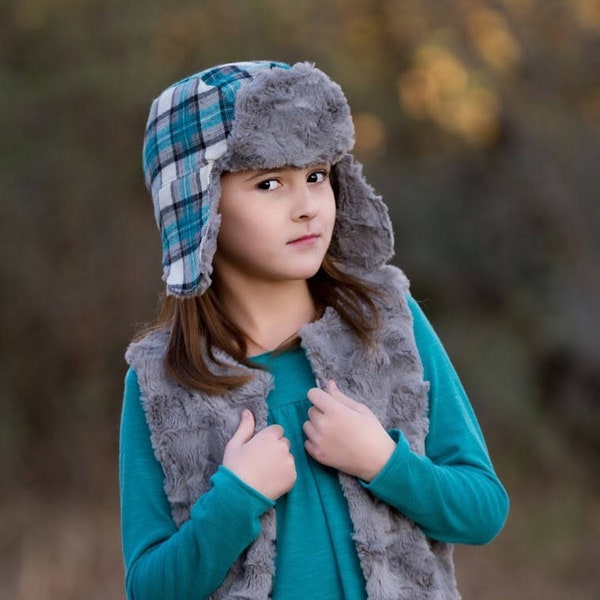 Rocky Mountain Trapper Hat PDF Sewing Pattern, including sizes XS-XL, Child hat pattern, Unisex Hat Pattern