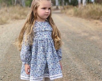 Roanoke Dress and Tunic PDF Sewing Pattern, including sizes 12 months - 14 years, Girls Dress Pattern, Girls Tunic Pattern