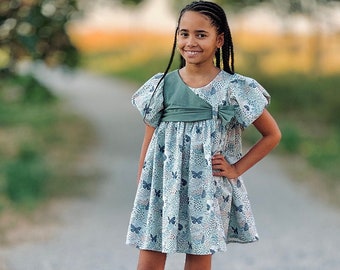 Cecilton Dress PDF Sewing Pattern, Including Sizes 12 Months - 14