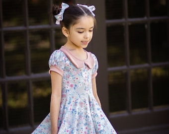 Bloomington Dress PDF Sewing Pattern including sizes 12 months - 14 years, Pattern for Childrens Clothing
