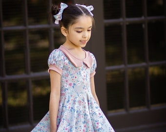 Bloomington Dress PDF Sewing Pattern including sizes 12 months - 14 years, Pattern for Childrens Clothing