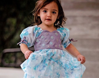 Lancaster Baby Dress PDF Sewing Pattern, including sizes Newborn - 4 years, Baby Dress Pattern, Puff Sleeve Dress