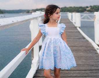 Bellevue Dress PDF Sewing Pattern, including sizes 12 months - 14 years, Girls Dress Pattern