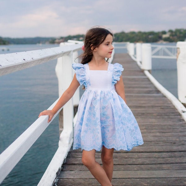 Bellevue Dress PDF Patron de couture, y compris les tailles 12 mois - 14 ans, Modèle de robe pour filles