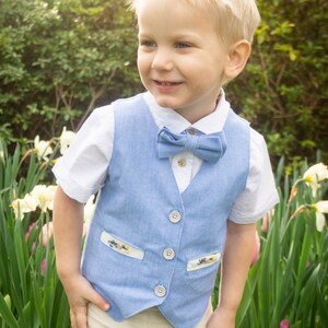 Biloxi Bow Tie PDF Pattern, Easter Necktie Pattern, Boys Bow Tie Tutorial, Bow Tie Pattern image 8