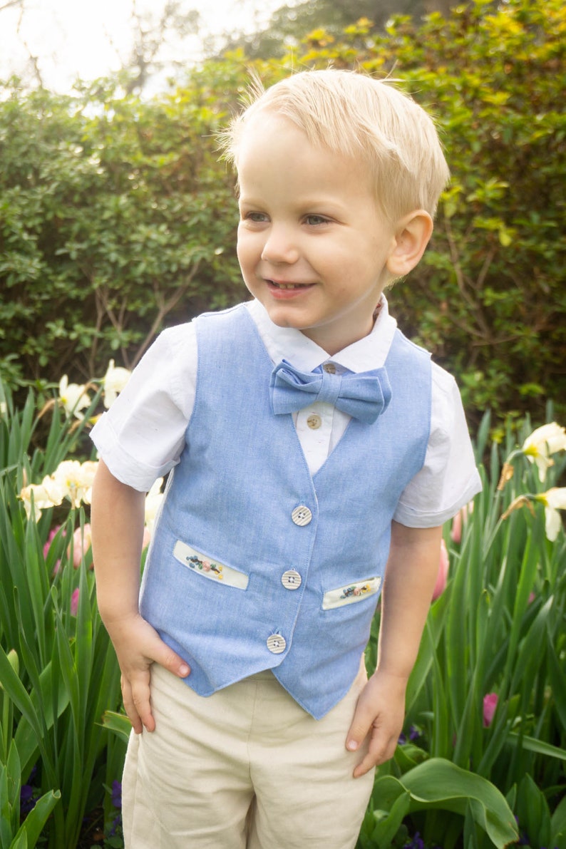 Biloxi Bow Tie PDF Pattern, Easter Necktie Pattern, Boys Bow Tie Tutorial, Bow Tie Pattern image 8
