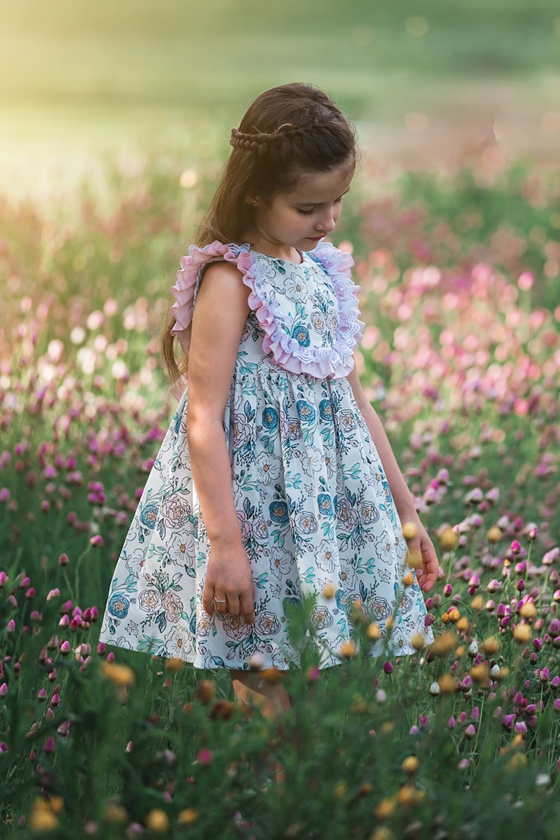 Avonlea Dress and Top PDF Sewing Pattern, including sizes 12 months 14 years, Girls Dress Pattern, Long Sleeve Dress, Sleeveless Dress image 1