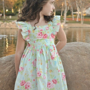 Bellevue Dress PDF Sewing Pattern, including sizes 12 months 14 years, Girls Dress Pattern image 6