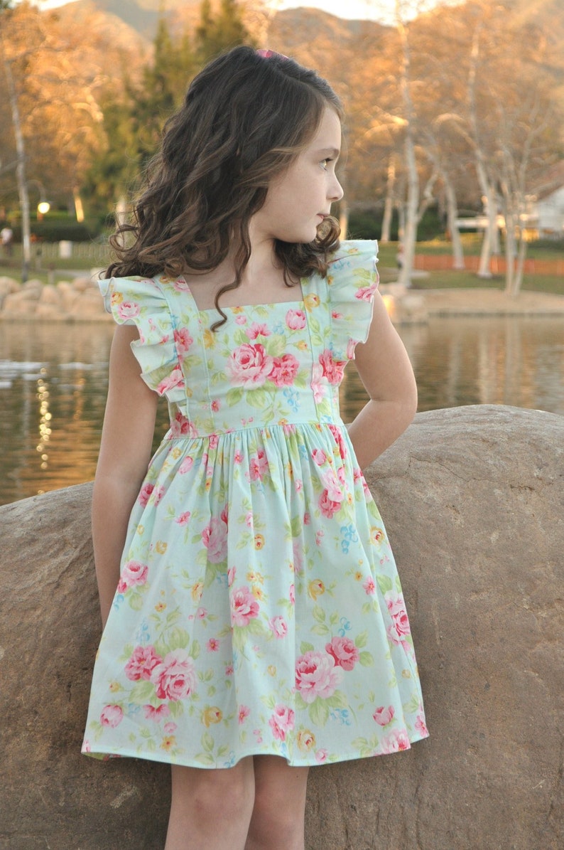 Bellevue Dress PDF Sewing Pattern, including sizes 12 months 14 years, Girls Dress Pattern image 6