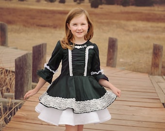 Aarhus Dress PDF Sewing Pattern, including sizes 12 months - 14 years, Girls Dress Pattern, Circle Skirt