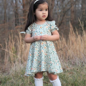 Bloomington Baby Dress, Tunic and Romper PDF Sewing Pattern, including sizes Newborn 4 years, Baby Girl Dress, Baby Romper Pattern image 2