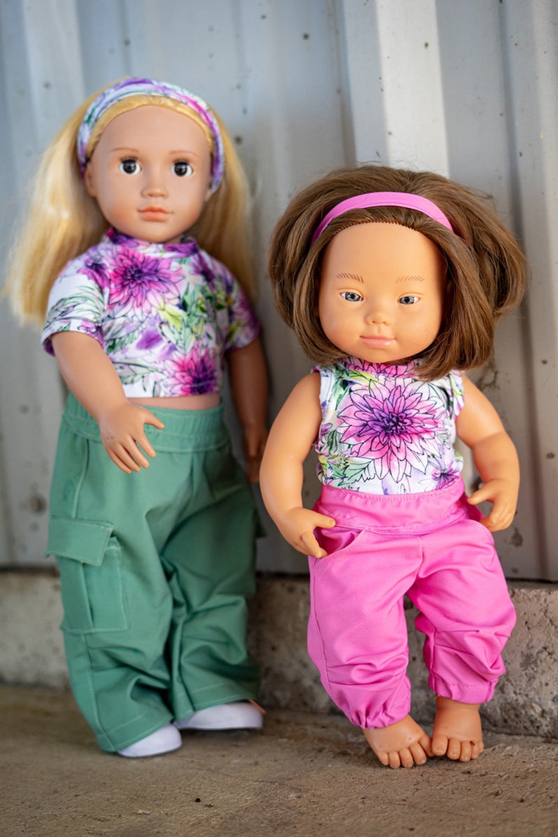 Brisbane Doll Pants PDF Sewing Pattern, Including Doll Sizes 13, 15 and