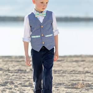 Benton Vest PDF Sewing Pattern, including sizes 12 months 14 years, Reversible Vest Pattern, Boys Vest, Welt Pockets image 5