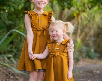 Varna Dress or Layering Dress, including sizes 12 months - 14 years, Girls Dress Pattern