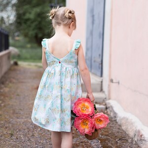 Emilia Dress PDF Sewing Pattern, including sizes 12 months 14 years, Dress Pattern for Children image 5