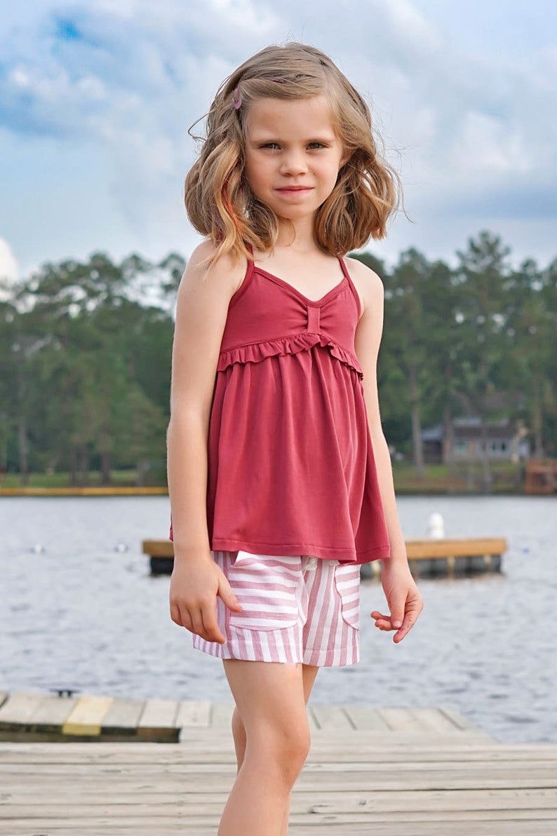 Maroma Dress and Top PDF Sewing Pattern, including sizes 12 months 14 years, Girls Dress Pattern, Sundress, Girls Top Pattern image 4