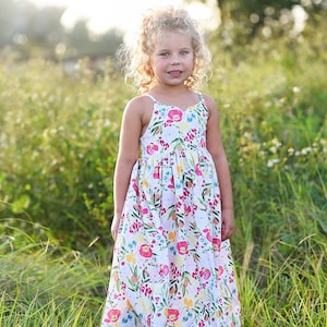 Augusta Dress and Maxi PDF Sewing Pattern, including sizes 12 months 14 years, Girls Dress Pattern, Maxi Dress, High-Low Dress Pattern image 8