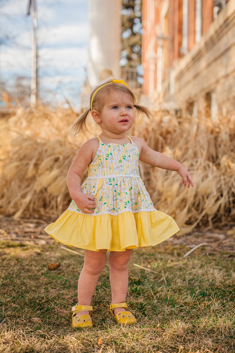 Carmelo Dress PDF Sewing Pattern, including sizes 12 months 14 years, Girls Dress Pattern image 4