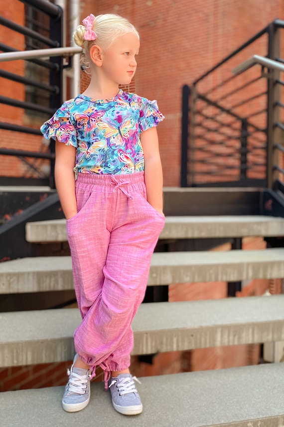 ブリスベンパンツのPDF縫製パターン（0～14歳サイズを含む