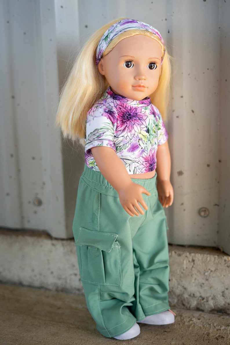 Brisbane Doll Pants PDF Sewing Pattern, Including Doll Sizes 13, 15 and