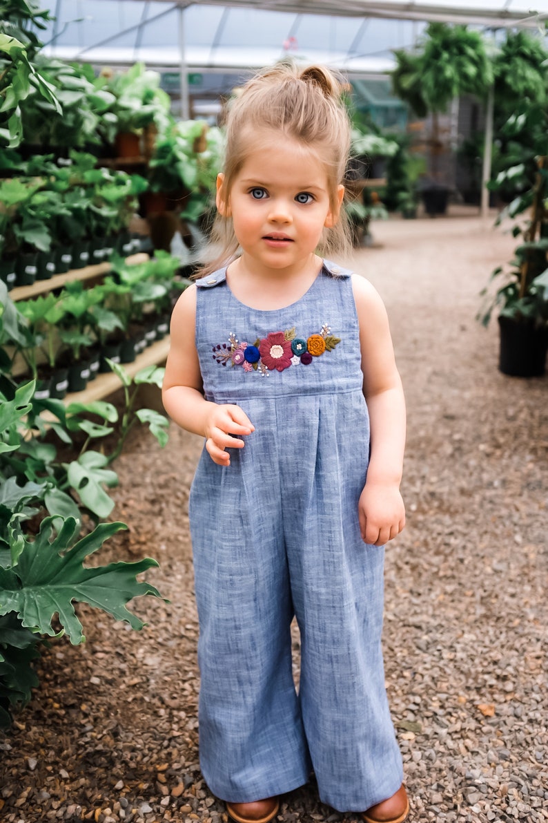Hanna Romper PDF Sewing Pattern, including sizes 12 months 14 years, Pants Romper, Shorts Romper zdjęcie 4