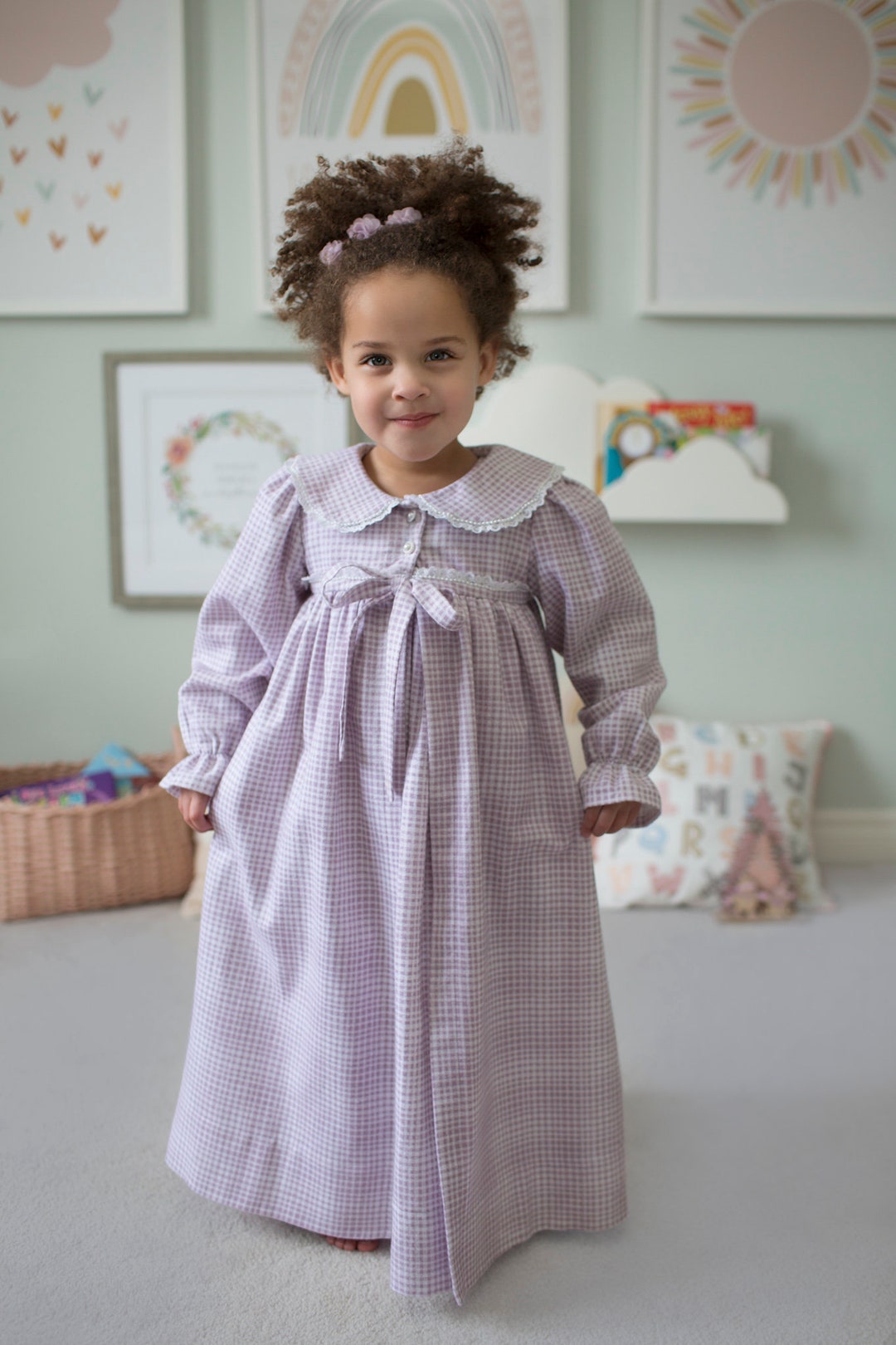 Luna Nightgown and Robe PDF Sewing Pattern, Including 12 Months - 14 ...