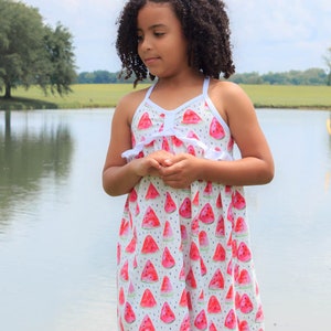 Maroma Dress and Top PDF Sewing Pattern, including sizes 12 months 14 years, Girls Dress Pattern, Sundress, Girls Top Pattern image 3