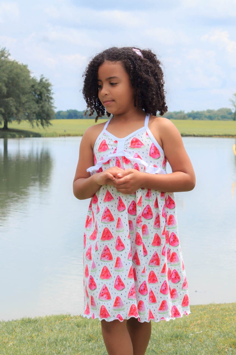 Maroma Dress and Top PDF Sewing Pattern, including sizes 12 months 14 years, Girls Dress Pattern, Sundress, Girls Top Pattern image 3