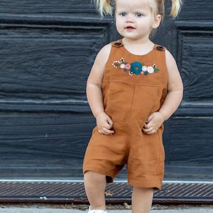 Hanna Romper PDF Sewing Pattern, including sizes 12 months 14 years, Pants Romper, Shorts Romper zdjęcie 6