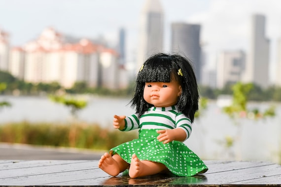Islington Doll Top and Montgomery Doll Skirt PDF Sewing Patterns, including doll sizes 13", 15" and 18", Doll Top Pattern, Doll Skirt