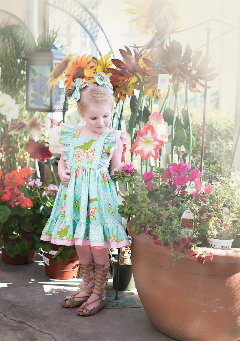 Vestido Bellevue PDF patrón de costura, incluyendo tamaños 12 meses 14 años, patrón de vestido de niñas imagen 9