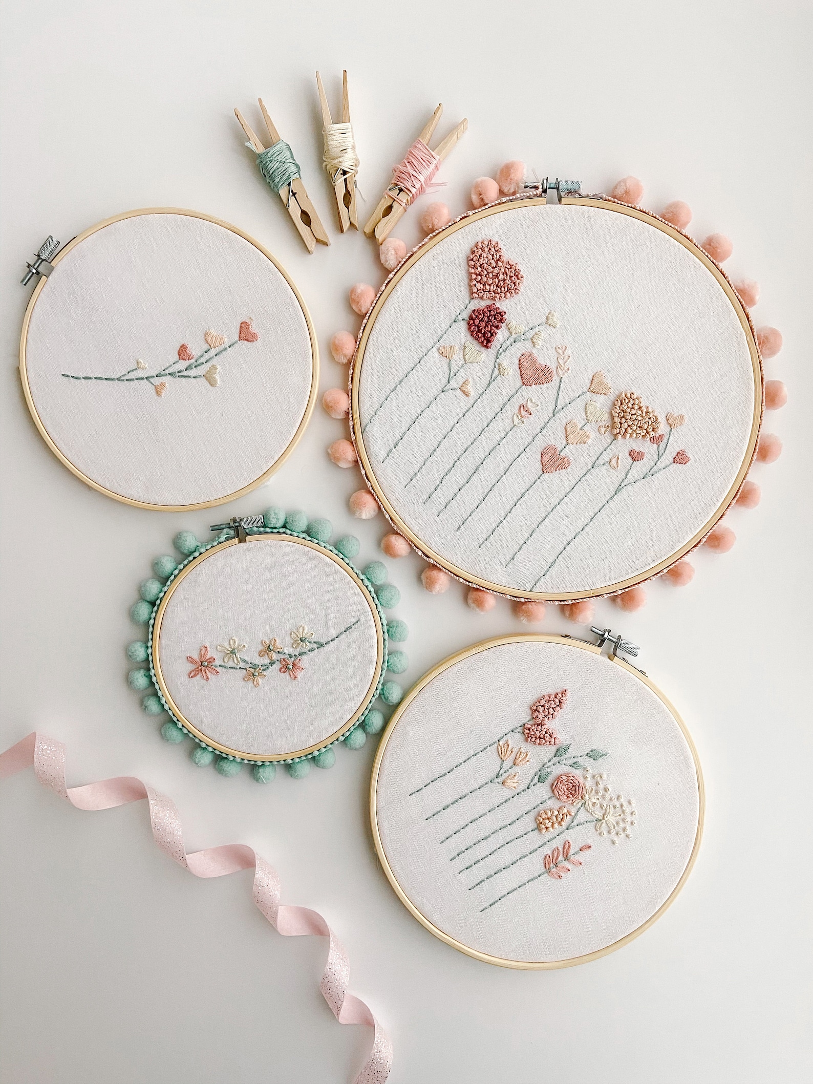 Roseville Hand Embroidery PDF Pattern Beginner Embroidery Etsy