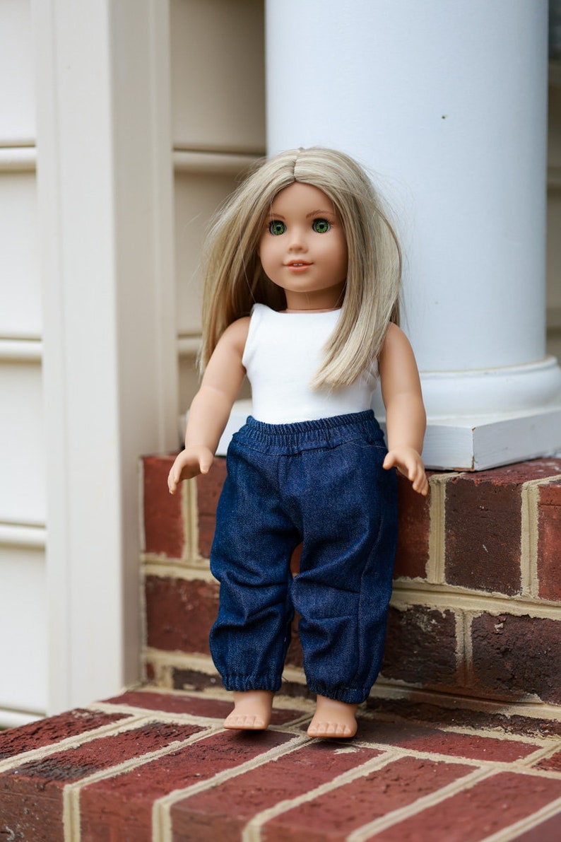 Brisbane Doll Pants PDF Sewing Pattern, Including Doll Sizes 13, 15 and