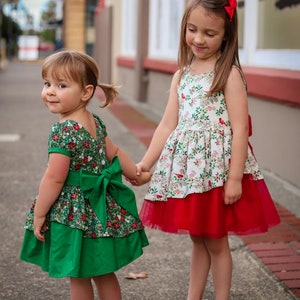 Lienz Dress PDF Sewing Pattern, including the sizes 12 months 14 years, Girls Dress Pattern, Short Sleeve, Long Sleeve, Special Occasion image 6