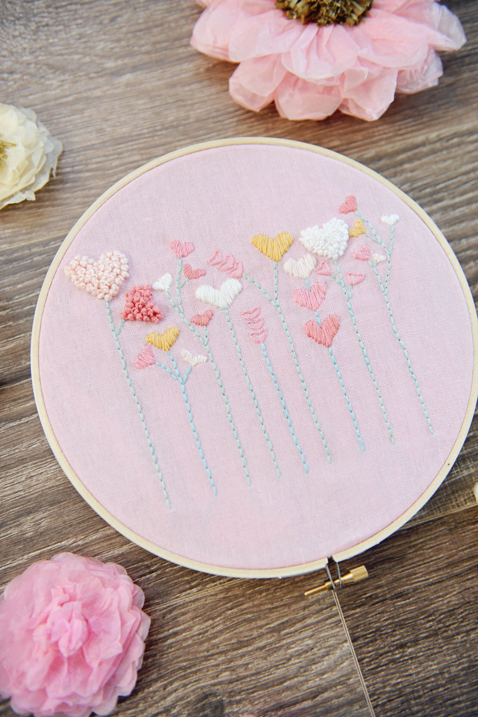 Roseville Hand Embroidery PDF Pattern Beginner Embroidery Etsy