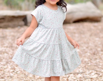 Parker Dress PDF Sewing Pattern, including sizes 12 months - 14 years, Knit Dress Pattern, Dolman Style Pattern