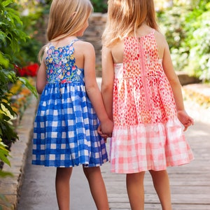 Carmelo Dress PDF Sewing Pattern, including sizes 12 months 14 years, Girls Dress Pattern image 3