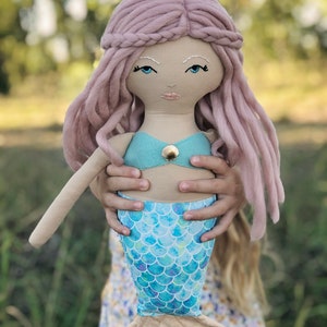 Coralie Mermaid and Caspian Merman Doll PDF Sewing Pattern, Doll Pattern, Mermaid Doll Pattern