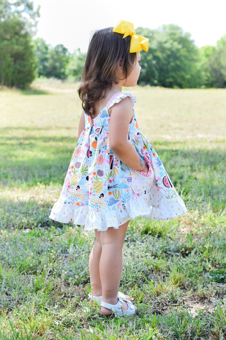 Emilia Dress PDF Sewing Pattern, including sizes 12 months 14 years, Dress Pattern for Children image 9