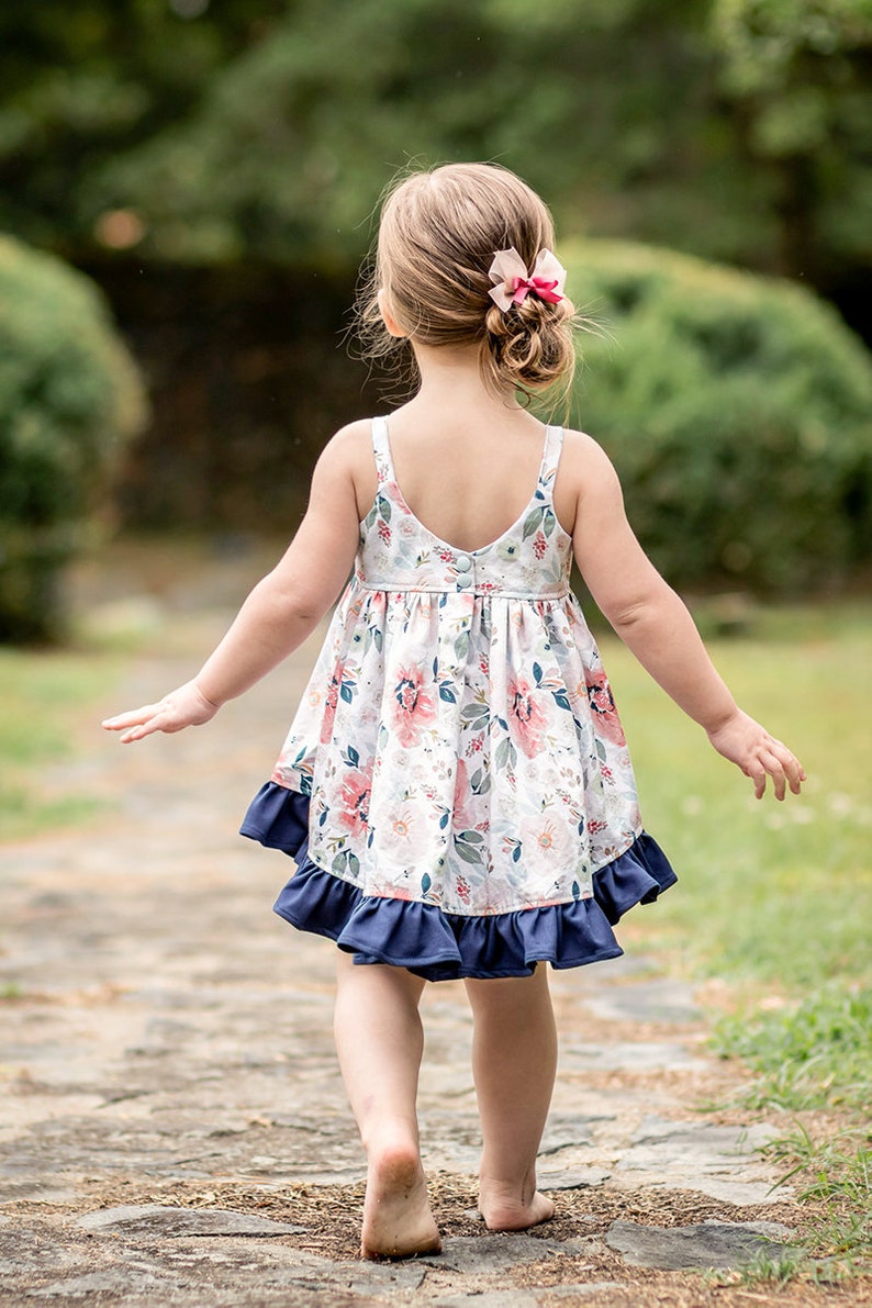 Emilia Dress PDF Sewing Pattern, including sizes 12 months 14 years, Dress Pattern for Children image 1