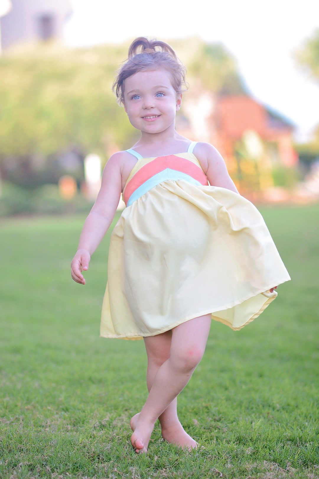 KIDS MAXI DRESS WITH SHIRRING & POCKETS 12-14 SEW YESTERDAY main image 1