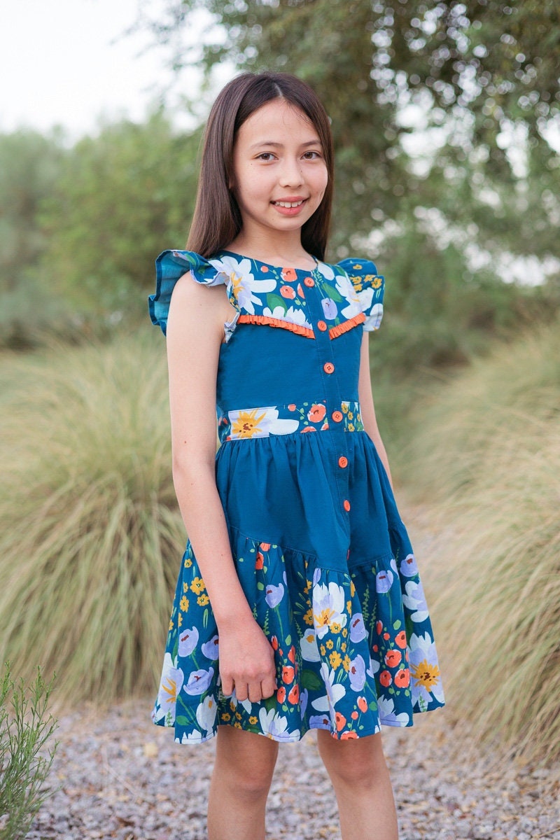 Robe Fille Forte Bleu - 13/14 Ans - Neuve Avec étiquettes - Bleue