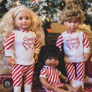 Lassen Doll Pajama PDF Schnittmuster, einschließlich Puppengrößen 15 &quot;und 18&quot;, Puppen Pyjama Muster