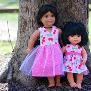 Holland Doll Dress PDF Sewing Pattern, including doll sizes 15&quot; and 18&quot;, Doll Dress Pattern